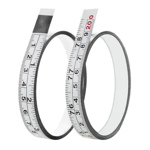 2-Pack Self-Adhesive Measuring Tape, Peel & Stick Steel Ruler with Imperial & Metric Scales for Workbench, Table Saw, Router Table & DIY Projects