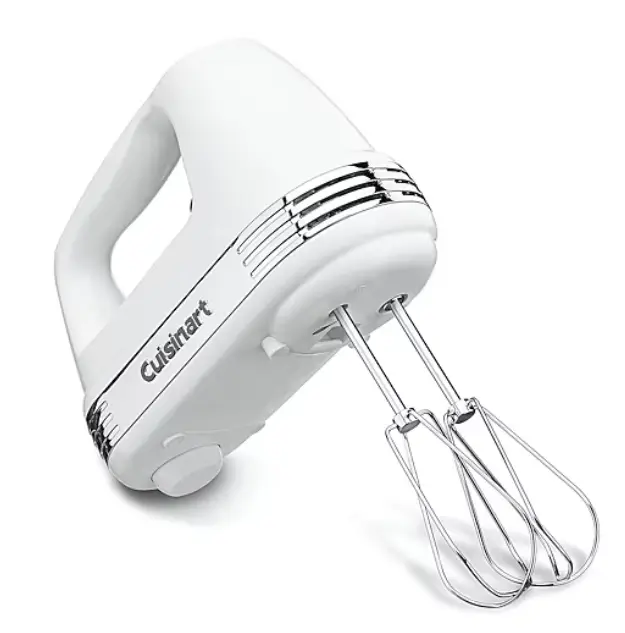 Cuisinart 9-Speed Handheld Electric Mixer with Storage Case, Powerful Kitchen Hand Mixer with Beaters and Dough Hooks, Multiple Speed Control for Baking, Whipping, Mixing, Creaming, Desserts and Everyday Cooking