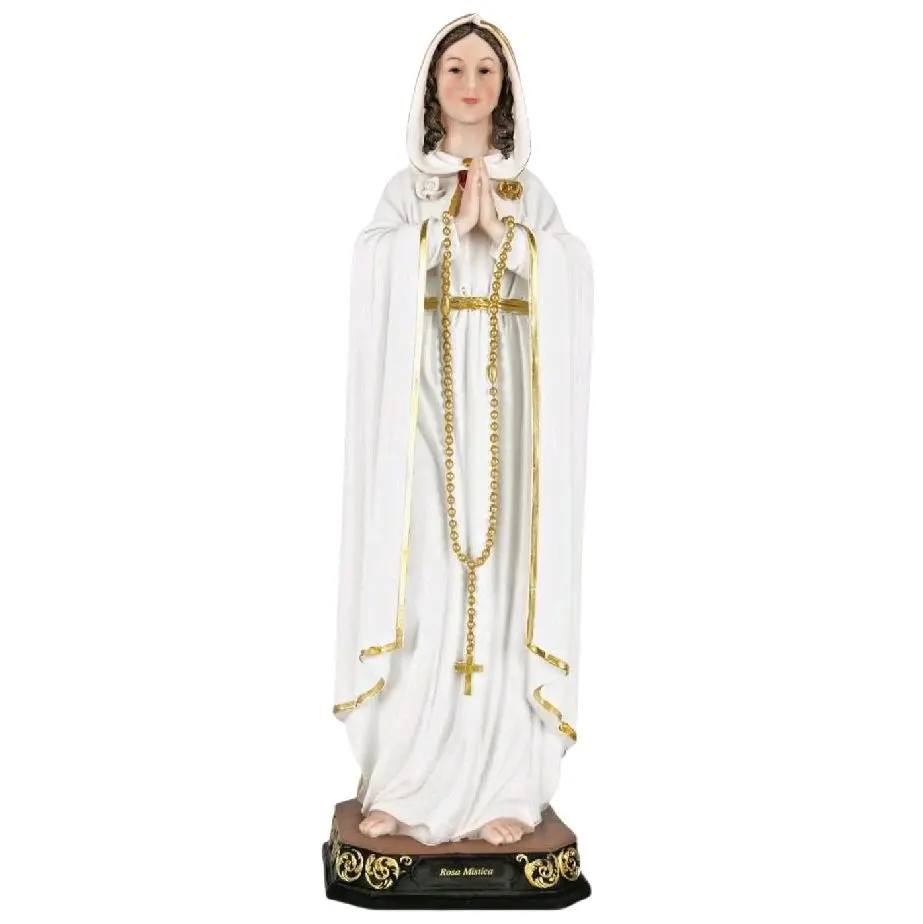 Maria Rosa Mistica  24" Inches Tall 25044-24 Mary Mystic Rose Madre de la Iglesia Estatua Brand New Religious art image, home decor, wall decor, church events, gifts