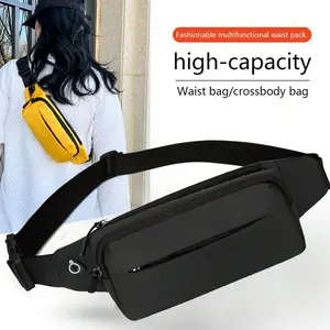 Multifunctional Versatile Usage Outdoor Sports Casual Waist Bag, Multi-Pocket Large Capacity Running Crossbody Convenience Bag, Phone Wallet Storage Chest Bag