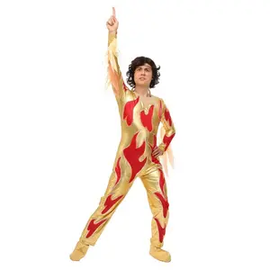 Plus Size Blades of Glory Fire Jumpsuit Costume for Men