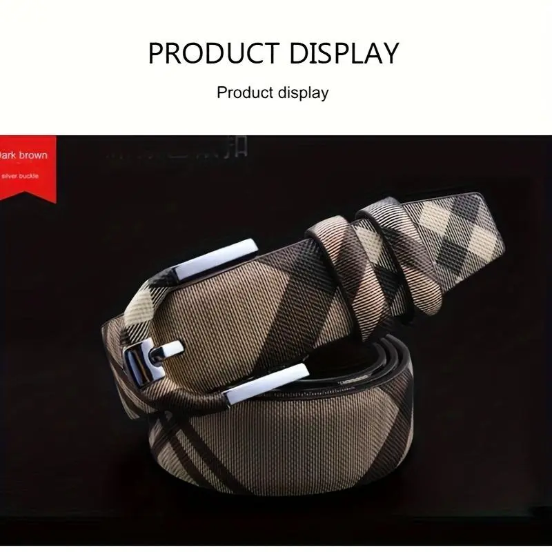 Dark Brown Silvery Buckle