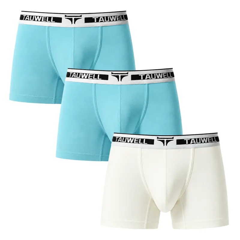 TAUWELL 3 Pack Men’s Mesh Boxer Briefs, Soft Cotton Stretch Underwear for Long Sitting & Light Gym Warmups, Breathable Cotton Comfort, Shape-Retaining Wide Elastic Waistband-25202