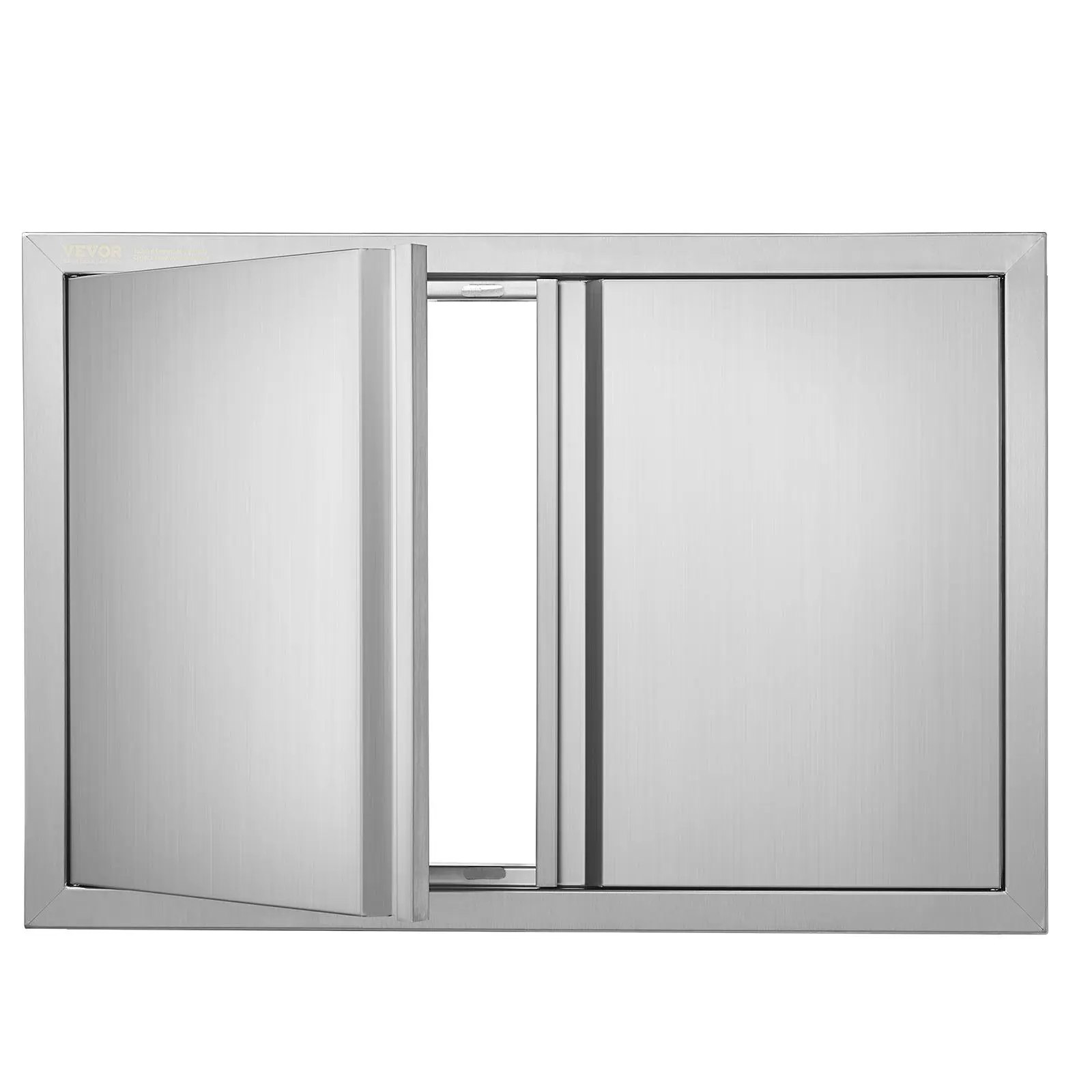 【SummerFinds】VEVOR BBQ Access Door,  30W x 21H Inch Double Outdoor Kitchen Door, Stainless Steel Flush Mount Door, Wall Vertical Door with Recessed Handles , for BBQ Island, Grilling Station, Outside Cabinet