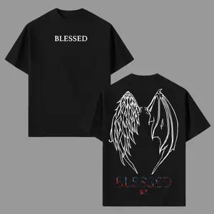 Max Holloway Blessed Wings T-Shirt, UFC Max Holloway Tee, Ultimate Fighting Championship Graphic Top, Gift for UFC & Sports Fans Short Sleeve CrewNeck Retro Breathable Cotton MMA Shirt, Unisex Classic Gift for UFC Fans MMA Fans American Made Fightwear