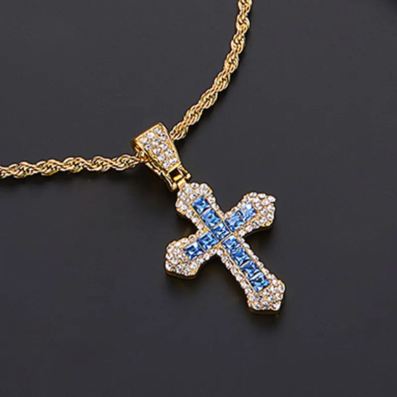 5.5 Karat Moissanite Cross Pendant Necklace, 11 PCs 5mm D Color Moissanite, 3mm * 23.62 Inch Twisted Chain, 925 Sterling Silver Necklace for Women Girlfriend Birthday Anniversary Jewelry Gift 5.5 Karat Moissanite Cross Pendant Necklace, 11 PCs 5mm D Color Moissanite, 3mm * 23.62 Inch Twisted Chain, 925 Sterling Silver Necklace for Women Girlfriend Birthday Anniversary Jewelry Gift