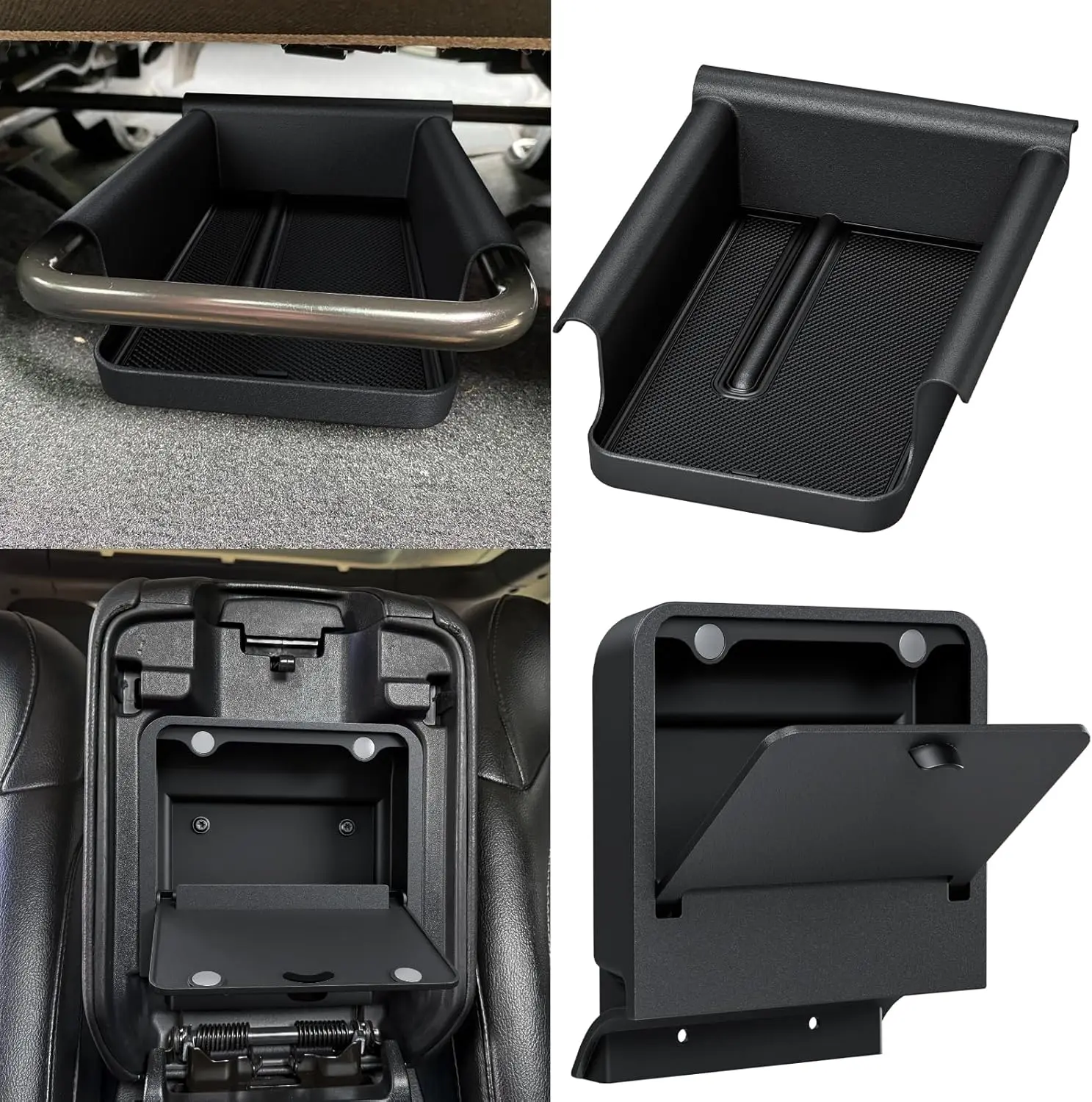 [SummerFinds]Diamooky 2PCS ABS Front Under Seat Vehicle Organizers, Car Storage Organizers for Jeep Wrangler JL JLU 2018-2025 & Gladiator JT 2020-2025, Hidden Center Console Box, Fathers Day Gift [DealsForYouDays], Vehicle Organizer