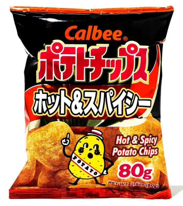 Calbee Potato Chips Hot & Spicy - 80g