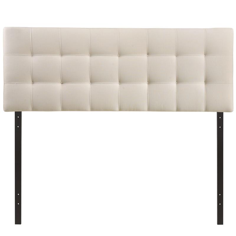 Modway Lily Full Upholstered Fabric Headboard in Ivory