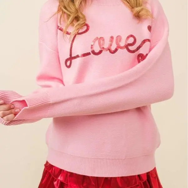 Love Sequin Sweater