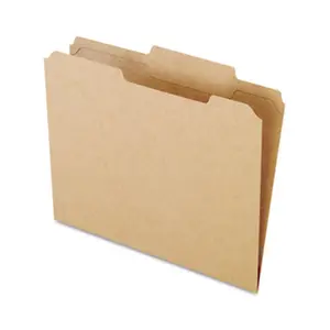 Pendaflex RK152-1/3 Two-Ply- Dark Kraft File Folders- 1/3 Cut- Top Tab- Letter- Brown- 100/Box