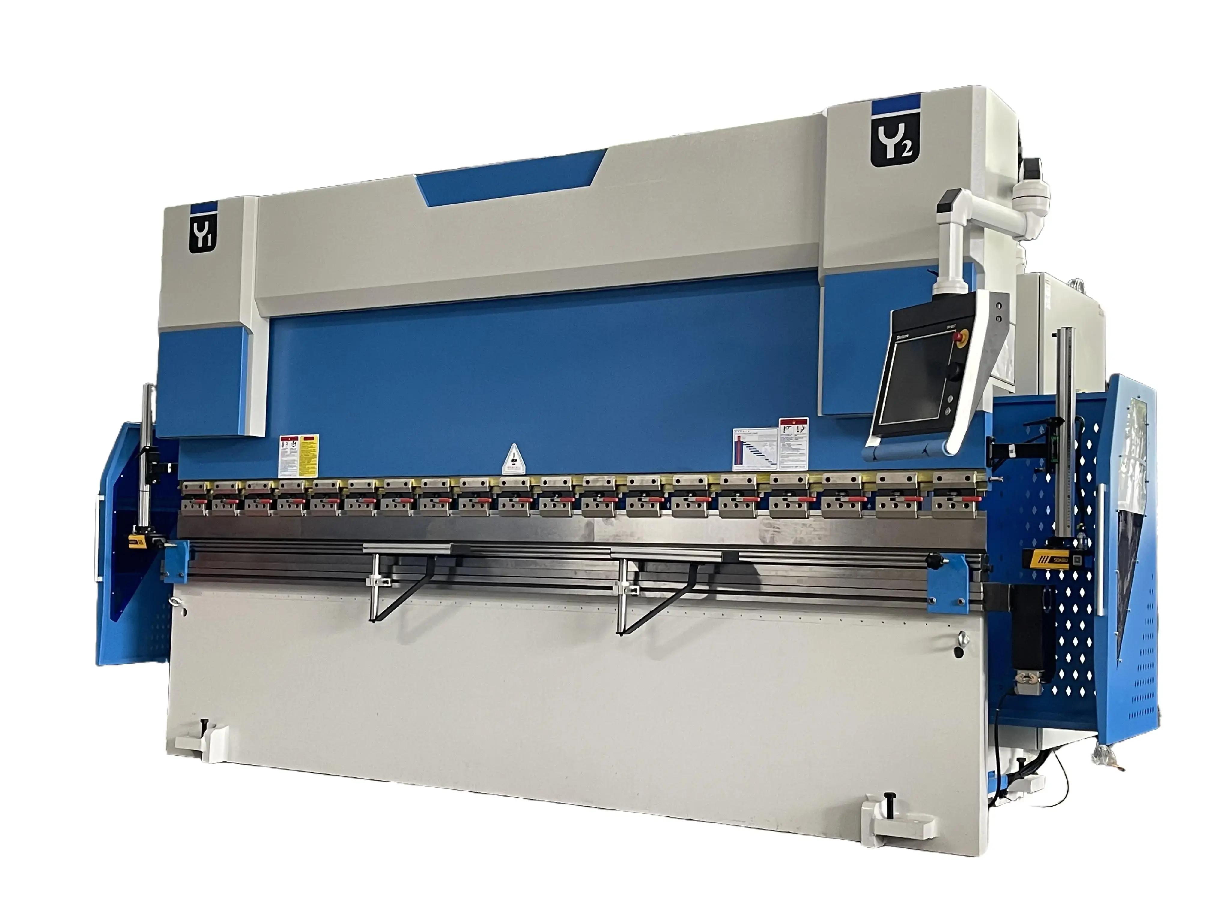 Best-selling 160T/4000mm bending machine is equipped with the DA69T system and has 8+1 axes
