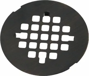 Bronze Snap-in Shower Floor Drain Cover,  4-1/4" OD Round Shower Strainer Grid, Easy-to-Install Replacement Cover Stainless Steel