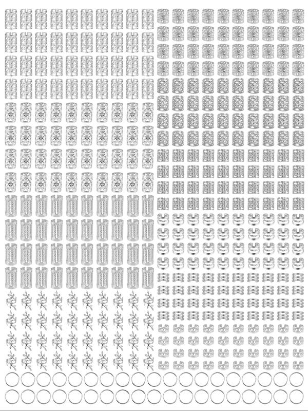 Cecillia Wig 220pcs Hair Accessories, Loc Jewelry for Braids, Women's Hair Jewelry, Metal Hair Ring Cuff for Dreadlocks, Boho Style