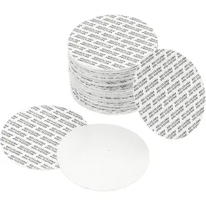 89mm/3.5" Foam Lid Liner 100 Pack PS Foam Resistant Tamper Pressure Sensitive Seal for Bottle Cap Liners Seals