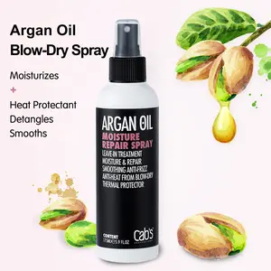 Cab's Argan Oil Hair Spray for Blow-Dry  | Thermal Protectant  | Detangles, Smooths, and Softens  | Eliminates Frizz 5.9 fl oz, Paraben Free