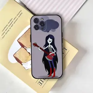 Marceline A-Adventure T-Time Phone Case For iPhone17,16,15,14,13,12,11 Plus,Pro Max,Soft Black Cover