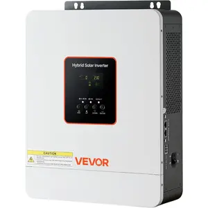 VEVOR 6400W 48V Hybrid Solar Inverter, 120V/240V Split Phase, Built-in 120A MPPT Solar Charge Controller, Low Frequency Pure Sine Wave Power Inverter, for Lead Acid Lithium Battery Off-Grid, NO WiFiVEVOR Super Brand Day
