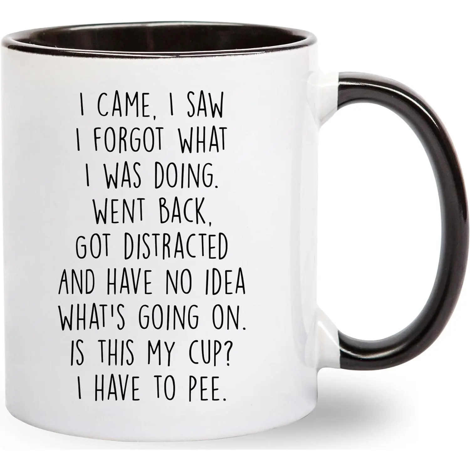I Came I Saw I Forgot What I Was Doing Coffee Mug - Funny Senior Citizens Sarcastic Gifts Old People Elderly Mom Dad Grandma Grandpa - Presents Mothers Day Fathers Day Birthday - 11 oz Novelty Cup