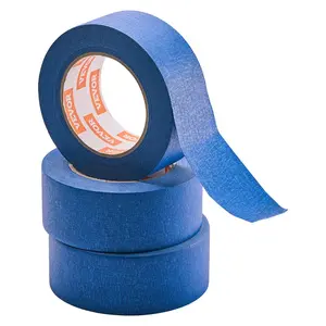 VEVOR Painters Tape,  , 2 Inch Wide (1.88 In x 60 Yds), 3 Rolls, Blue Painter Tape for Painting, Edge, Trim, Ceiling, Masking Tape Protects Surfaces and Removes Easily, DIY Craft Art, Labeling Decoration