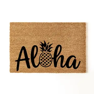 Aloha Doormat, Housewarming Gift, Porch Decor, Funny Doormat, Welcome Mat, Front Doormat, Outdoor Decor, New Home Gift, Pineapple Decor