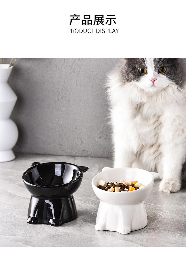 Anti-tip water bowl for cats, large capacity fabric bowl, specially designed for kittens and small cats