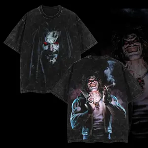 BoldThreads The True Man Lobo - DCU verse Edition Double Printed Oversize Lightweight Acid Washed Tee TV series Vintage Graphic Design Top Cotton Comic Movie Superheroes Streetwear T-Shirt Clothes Menswear Womenswear.