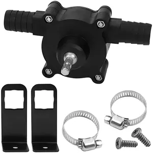Drill-Driven Fluid Pump, Move Water, Gas or Oil Fast—Simple Setup for Home Repairs, Yard & Outdoor Tasks