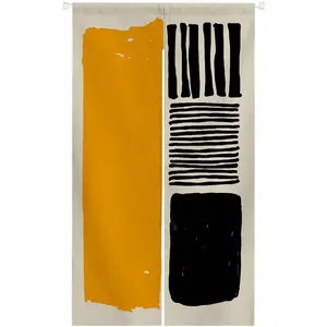 Doorway Curtain Japanese Noren Tapestry, Wall Hanging for Kitchen Bathroom Bistro Partition Shading Bedroom Decoration, 33.5X 59 in sheer curtain
