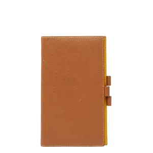 Pre-owned HERMÈS Calfskin Small Leather Goods Hermes Agenda Vision Vau Epsom Agenda Cover