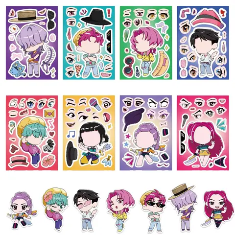 Toy Puzzle DIY Handmade Craft Waterproof Reusable, Flat Stickers for Creative Projects, Perfect for Kids and Adults, Sticker Sheets, Diy Crafts Stickers
