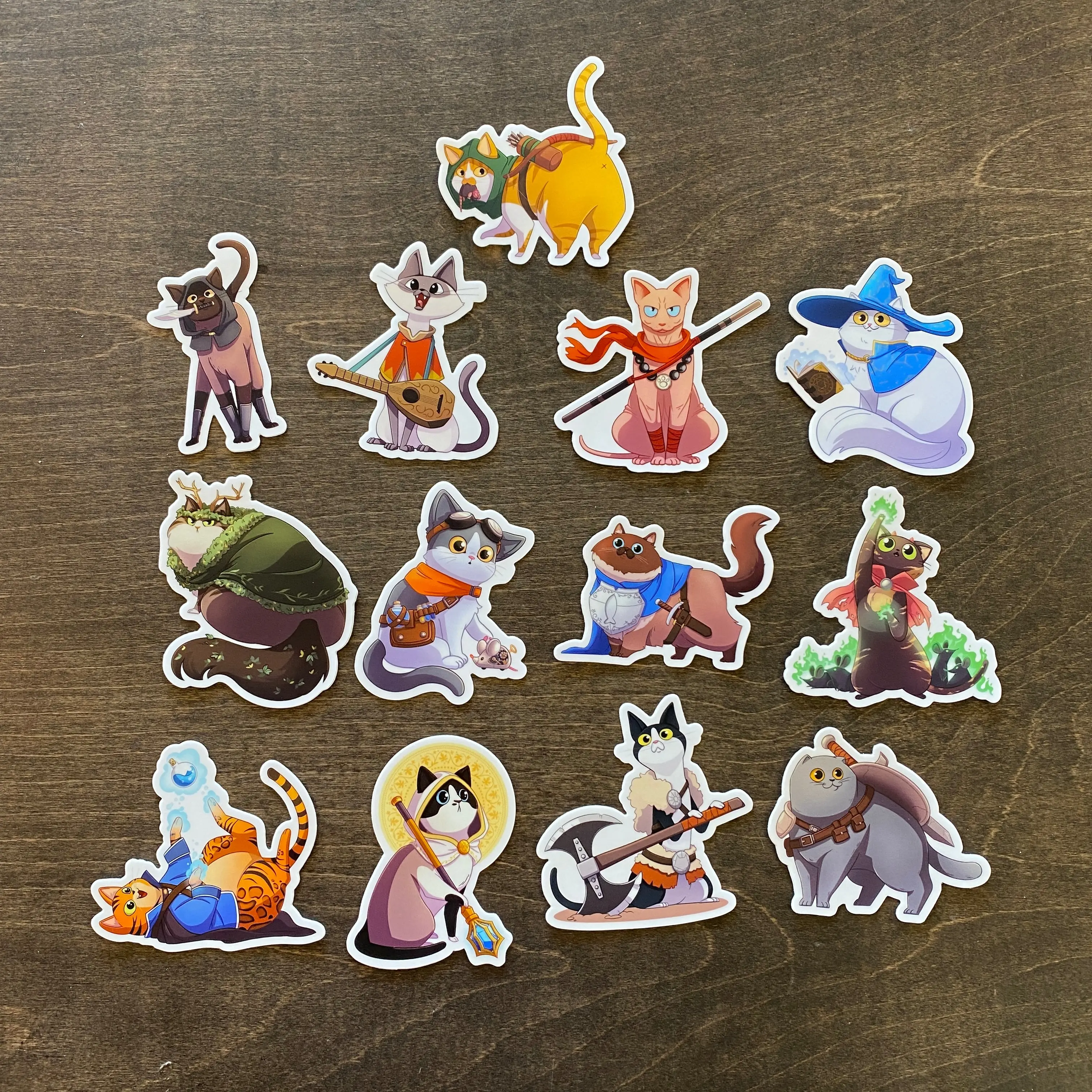D&D Cat Sticker Pack D&D Cat Sticker Pack