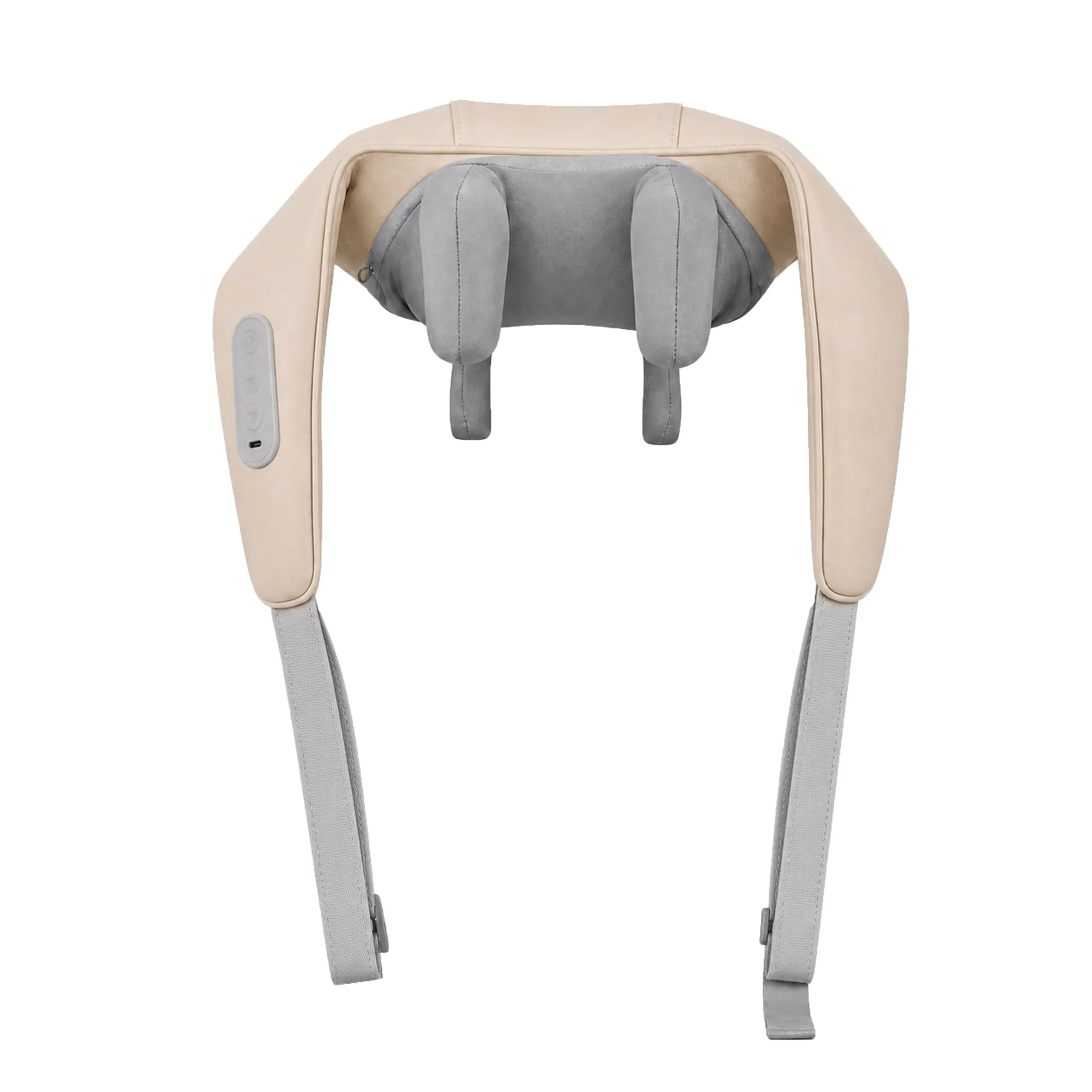 GUORVUS Hands-Free Backpack Strap 3D Biomorphic Kneading Electric Neck and Shoulder Massager with Heat, YS-001 7.4V Whisper-Quiet Motor, Deep Tissue Muscle Relaxation for Office Home Travel Self-Care Gift