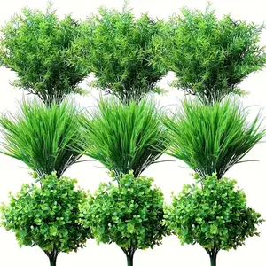 Artificial Plant, 9 Counts/set Outdoor Artificial Plant, Faux Plant for Home Garden Decoration, Decorative Plants for Home Outdoor Wedding, Fruit, Outdoor Fake Plants