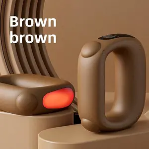 Fascia ring cross-border massage ring vibration massager shoulder and neck yoga ring mini shake machine massager Comfort Brown gifts boyfriend anniversary gift easter basket for girls funny gift bridesmaid  Somatic Therapy Device Muscle Roller Stick