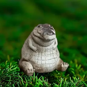 Yixing Zisha Tea Pet Crocodile Figurine, Creative Cute Teapot Accessory, Unique Gift for Tea Lovers, Decorative Table Ornament, Collectible Room Decor