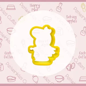 Pink Pig Girl Cookie Cutter