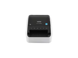 Brother QL-1110NWB 4" Wide Format, Professional Direct Thermal Label Printer, USB, USB Host, Bluetooth 2.1+EDR, Wireless (b/g/n), Ethernet, WirelessDirect, Auto Cutter - White/Black