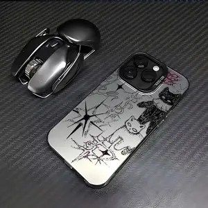 Clmj Y2K Cool Cat Phone Case Suitable for iPhone, Smartphone Case, Phone Protection, Retro Aesthetic, Trendy Design, Durable Case, Shockproof Cover, Stylish Case, iPhone Cover, Cat Lovers, Fashionconscious Users