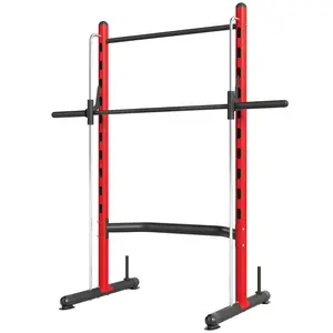 Adjustable bench press half rack with integrated pull up bar perfect for small private gym comprehensive training