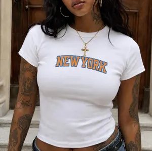 Y2k New York Baby Tee, Gift For Her