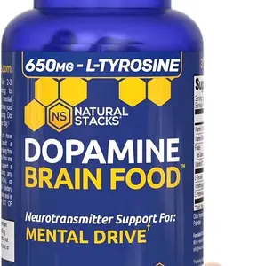 Dopamine Brain Food Dietary Healthcare Supplement, 60 Vegan Lipid Nutritional Capsules