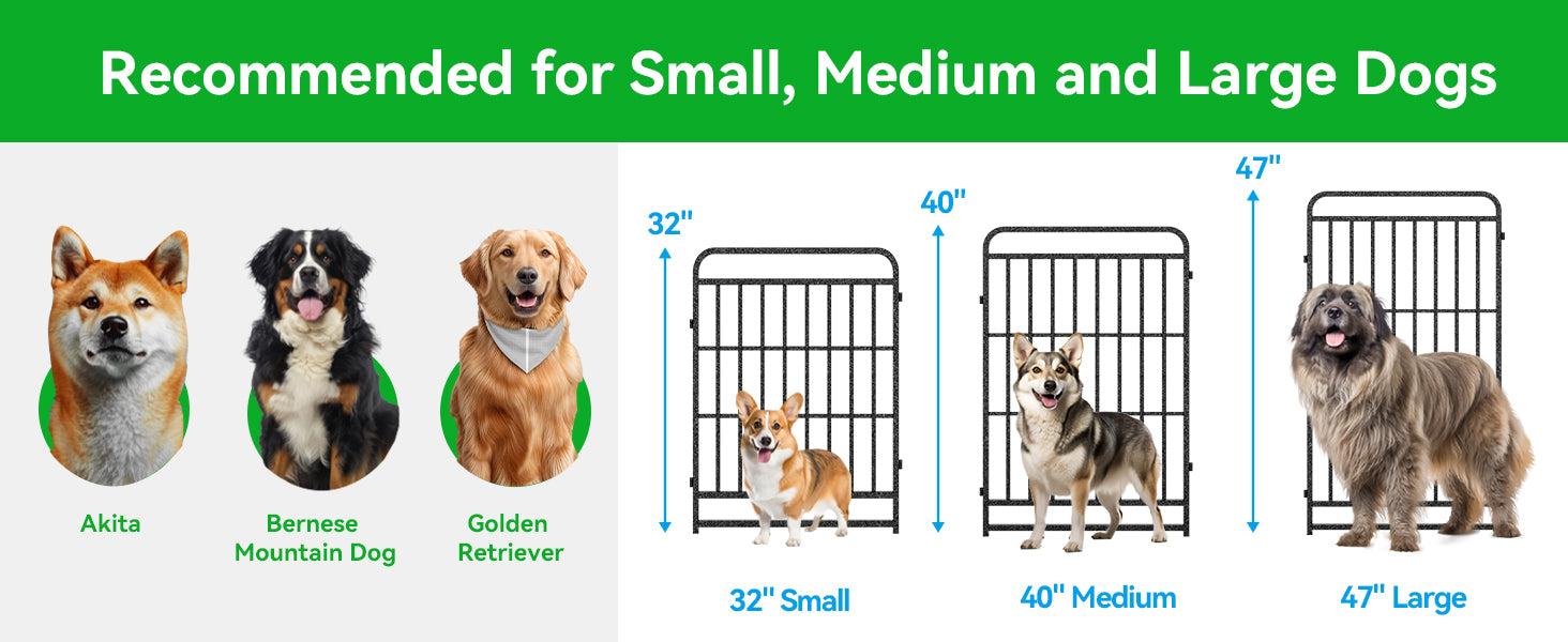 Heavy Duty Dog Playpen: 12 Steel Panels 47" Height, Square Steel Pipe with Reinforced Crossbars, 27FT 57 Sq.ft Portable Fence for Yard RV Camping, Snowy Black PDF8007 Heavy Duty Dog Playpen: 12 Steel Panels 47" Height, Square Steel Pipe with Reinforced Crossbars, 27FT 57 Sq.ft Portable Fence for Yard RV Camping, Snowy Black PDF8007