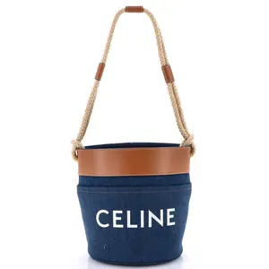 Pre-owned Celine material Bucket Bags Rope Bucket Bag Denim Small by Rebag