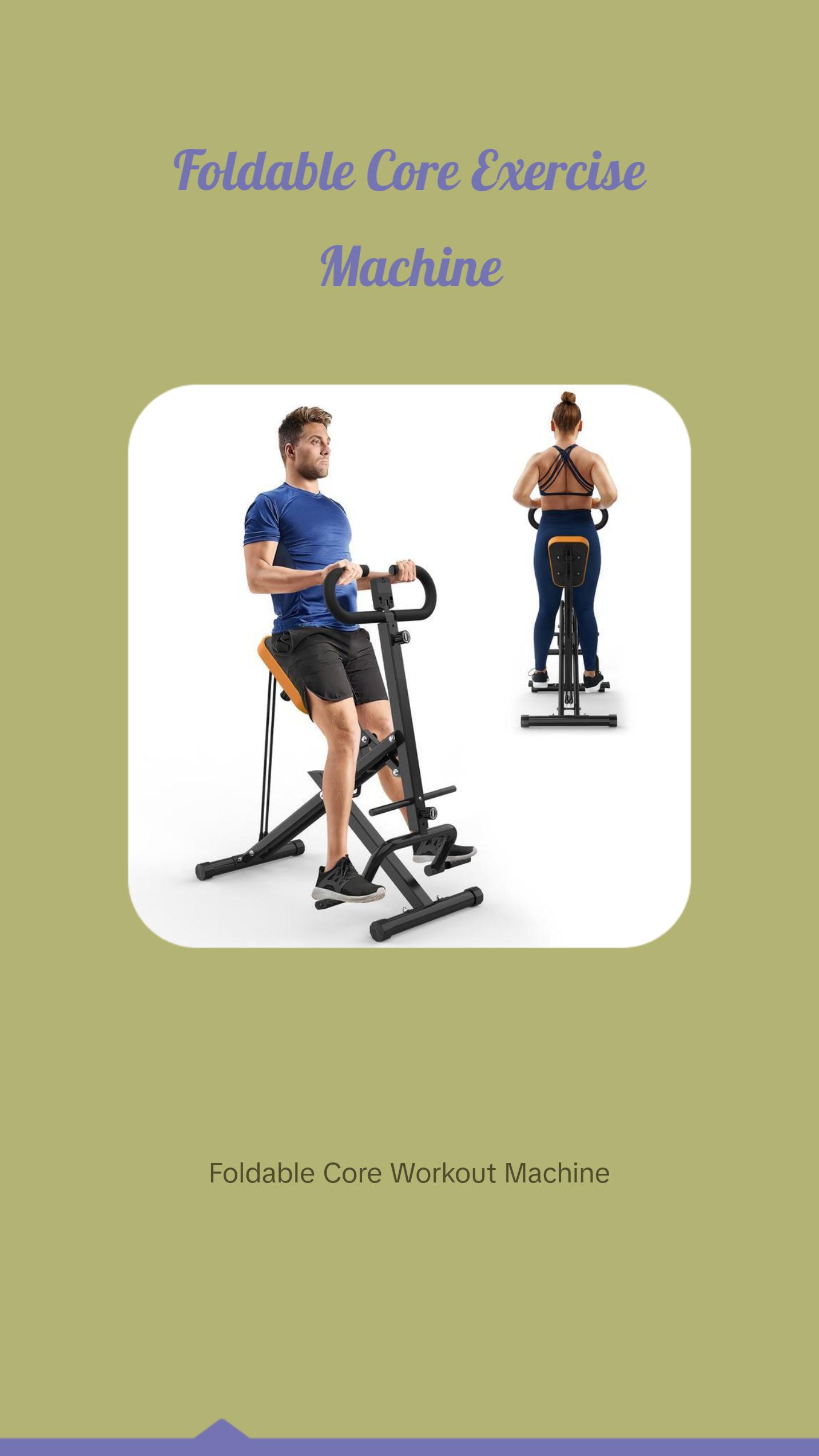 Foldable Squat Rodeo Core Exercise Machine