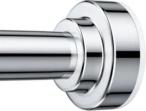 Adjustable Shower Curtain Rod 32-80 inch Stainless Steel Spring Tension No Drilling Anti-Slip Silver Easy Install for Bathroom Premium Material Durability