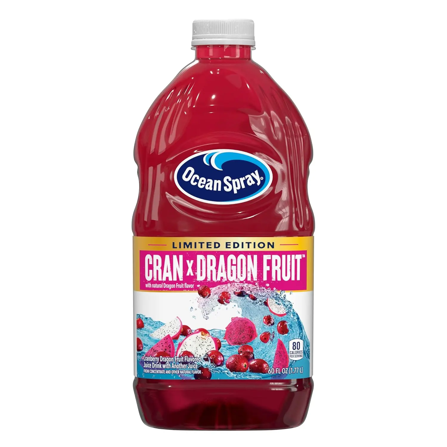 Ocean Spray Cran x Dragon Fruit Juice Drink, 60 Fl Oz Bottle