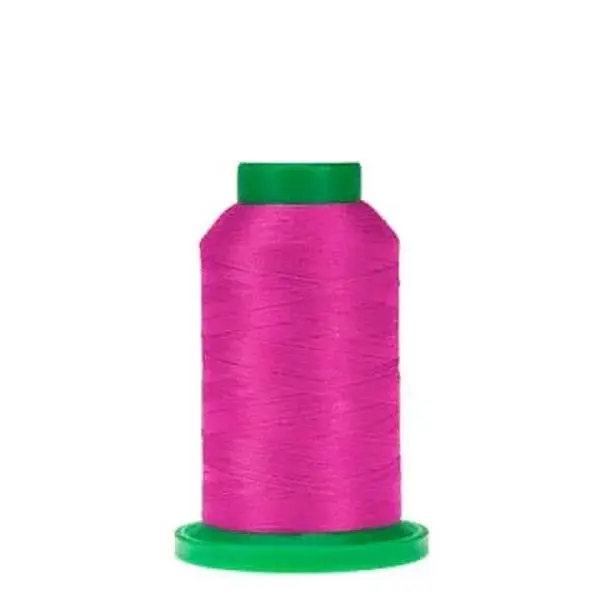 Isacord Polyester Embroidery Thread - 1000m Hot Pink (2922-2508) - For All Ages, Lettering, Decorative Work, Even Thread, Consistent Run, Smooth Finish, Vibrant Tone, Reliable Performance, Monograms, Borders