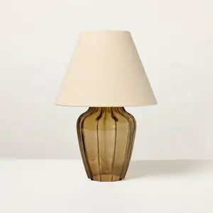 Tan Glass Table Lamp - Hearth & Hand with Magnolia