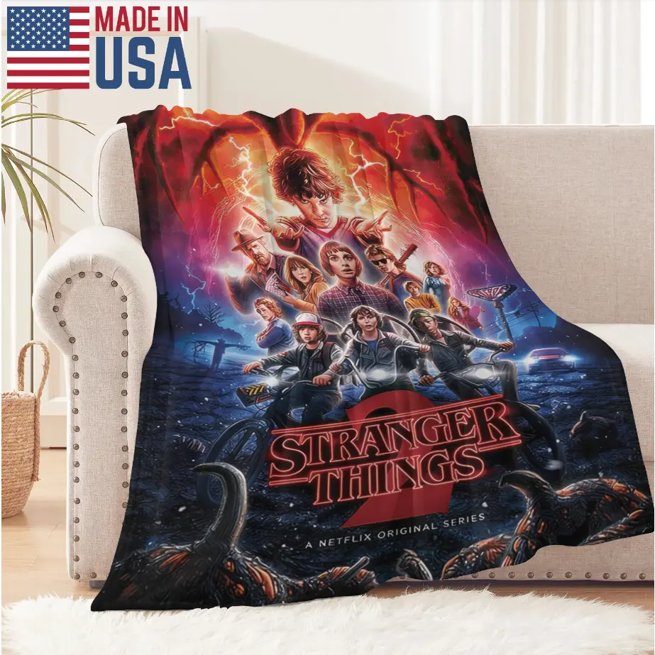 Stranger Things 1-5 blanket, film and television IP fan gift, soft